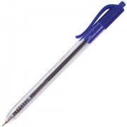 Ручка шариковая масляная автоматическая BRAUBERG 'Extra Glide R', СИНЯЯ, трёхгранный корпус, узел 0,7 мм, линия письма 0,35 мм, 142932