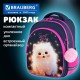 Рюкзак BRAUBERG OPTIMA, 2 отделения, с брелоком, 'Tiny beauty', 36х27х18 см, 273155