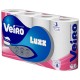 Бумага туалетная бытовая, спайка 8 шт., 3-х слойная (8х15 м), VEIRO Luxoria, белая, 5с38