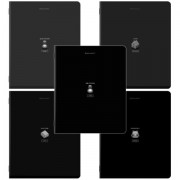 Тетради ДЭК А5 48 л. КОМПЛЕКТ 5 шт., BRAUBERG, скоба, клетка, SoftTouch, 'PIXEL', 404922