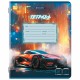 Тетради ДЭК 18 л. КОМПЛЕКТ 10 шт. BRAUBERG, клетка, обложка картон, 'SPORT CARS', 107334