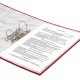 Папка-регистратор ОФИСМАГ с арочным механизмом, покрытие из ПВХ, 50 мм, красная, 225754