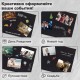 Фотоальбом 21х30 см, 40 черных листов, уголки/стикеры/ручка/клей/трафареты/маркеры, BRG Black, 880654