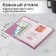 Обложка для паспорта натуральная кожа флоттер, кожаный уголок, пудрово-розовая, BRAUBERG, 238861