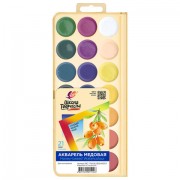 Краски акварельные ЛУЧ 'Школа творчества', 21 цвет, медовые, без кисти, пластиковая коробка, 29С 1758-08