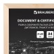 Рамка 21х30 см небьющаяся, КОМПЛЕКТ 3 шт., багет 14 мм дерево, BRAUBERG 'Elegant', цвет натуральное дерево, 391357