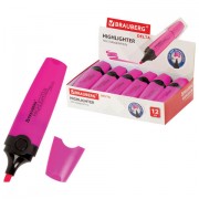 Текстовыделитель BRAUBERG 'DELTA', РОЗОВЫЙ, линия 1-5 мм, 151721