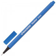 Ручка капиллярная BRAUBERG 'Aero', ГОЛУБАЯ, трехгранная, металлический наконечник, линия письма 0,4 мм, 142259