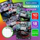 Тетради 18 л. КОМПЛЕКТ 10 шт. BRAUBERG, клетка, обложка картон, DRIVE, 106669