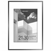 Рамка 'Minimal Art' 21х30 см, багет 5 мм, акриловый экран, черная, BRAUBERG ULTRA, ко, 391280