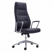 Кресло BRABIX PREMIUM 'Adept EX-752', синхромеханизм, алюминий, экокожа, черное, 532930