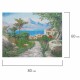 Картина стразами (алмазная мозаика), 60х80 см, ОСТРОВ СОКРОВИЩ 'Город у моря', без подрамника, 663870