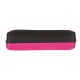 Пенал-косметичка BRAUBERG, мягкий, 'Black&Bright', черно-розовый, 21х5х5 см, 229006