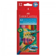 Карандаши цветные акварельные FABER-CASTELL 'Colour Pencils', 12 цветов + кисть, 114413
