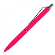 Ручка бизнес-класса шариковая BRAUBERG Bolero, СИНЯЯ, корпус розовый с хромом, линия, 143461