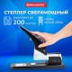 Степлер МОЩНЫЙ №24/6-23/24 металлический BRAUBERG 'Heavy duty', до 200 листов, черный, 227660