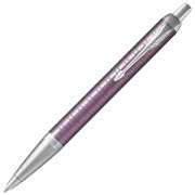 Ручка шариковая PARKER 'IM Premium Dark Violet CT', корпус фиолетовый с гравировкой, хромированные детали, синяя, 1931638