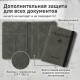 Обложка для паспорта и документов с защитой от считывания, 9 карманов, резинка, экокожа, графитовая, BRAUBERG, 238753
