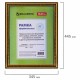 Рамка 30х40 см небьющаяся, пластик, багет 30 мм, BRAUBERG 'HIT4', золото, 391008