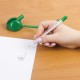 Ручка шариковая настольная BRAUBERG 'Стенд-Пен', СИНЯЯ, пружинка, корпус зеленый, линия письма 0,5 мм, 141350
