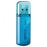 Флеш-диск 64 GB, SILICON POWER Helios 101, USB 2.0, металлический корпус, синий, SP64GBUF2101V1B