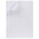 Тетрадь А4 96 л., HATBER, гребень, клетка, Soft-touch ламинация, SoloMatte 'Сапфир', 092883, 96Т4лВ1гр