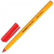 Ручка шариковая SCHNEIDER (Германия) 'Tops 505 F', КРАСНАЯ, корпус желтый, узел 0,8 мм, линия письма 0,4 мм, 150502
