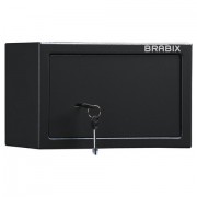 Сейф мебельный BRABIX 'SF-200KL', 200х310х200 мм, ключевой замок, черный, 291144, S103BR211114