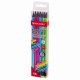 Набор карандашей чернографитных BRAUBERG 'ULTRA COLOR' 12 шт., HB, с ластиком, пластиковые, 181710