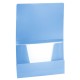 Папка на резинках BRAUBERG 'Office', голубая, до 300 листов, 500 мкм, 228078