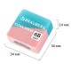 Ластик BRAUBERG 'PASTEL COLOR DUO', 34х34х14 мм, квадратный, экологичный ПВХ, ассорти, 272733