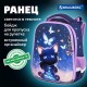 Ранец BRAUBERG PREMIUM, 2 отделения, с брелоком, 'Night catcher', СВЕТЯЩИЙСЯ, 38х29х16 см, 273099