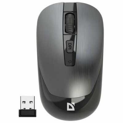 Мышь беспроводная DEFENDER Wave MM-995, USB, 3 кнопки+1 колесо-кнопка, оптическая, се, 52993