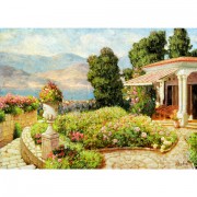 Картина стразами (алмазная мозаика) 30х40 см, ОСТРОВ СОКРОВИЩ 'Цветущий сад', без подрамника, 662568