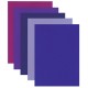 Цветной фетр для творчества, А4, 210х297 мм, ОСТРОВ СОКРОВИЩ, 5 листов, 5 цветов, толщина 2 мм, оттенки фиолетового, 660645