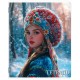 Тетрадь А5, 48 л., BRAUBERG, скоба, клетка, глянцевый лак, 'Русская красавица' (микс в спайке), 405649