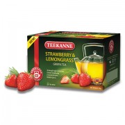 Чай TEEKANNE (Тиканне) 'Strawberry&Lemongrass', зеленый, клубника/лемонграсс, 20 пакетиков по 2 г, Германия, 0306_4530