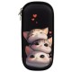Пенал ЮНЛАНДИЯ, 1 отделение, карман, полиэстер / EVA, 22х10х5 см, 'Fluffy cats', 274556
