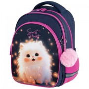 Рюкзак BRAUBERG OPTIMA, 2 отделения, с брелоком, 'Tiny beauty', 36х27х18 см, 273155