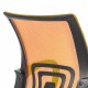 Кресло для приемных и переговорных BRABIX 'Fly CF-100', оранжевое/черное, 532088