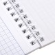 Блокнот МАЛЫЙ ФОРМАТ А6, 108х146 мм, 48 л., гребень, мелованная картонная обложка, клетка, ОФИСМАГ, 3 вида, 121832