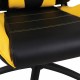 Кресло компьютерное BRABIX 'GT Master GM-110', две подушки, экокожа, черное/желтое, 531927