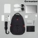 Рюкзак GERMANIUM 'S-06' универсальный, уплотненная спинка, облегченный, черный, 46х32х15 см, 226953