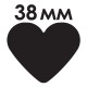 Дырокол фигурный 'Сердце', диаметр вырезной фигуры, 38 мм, ОСТРОВ СОКРОВИЩ, 227168