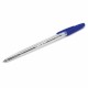 Ручка шариковая ОФИСБУРГ 'Line', корпус прозрачный, узел 1 мм, линия письма 0,5 мм, синяя, 143206