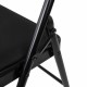 Стул складной BRABIX 'Golf Plus CF-003 КОМФОРТ', чёрный каркас, чёрная ткань, 532889