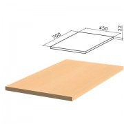 Крышка для тумбы приставной (код 640144, 640147) 'Монолит', 450х700х22 мм, бук бавария, ТМ03.1