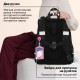 Ранец BRAUBERG PREMIUM, 2 отделения, с брелоком, 'Белый котенок', СВЕТЯЩИЙСЯ, 38х29х16 см, 274392