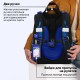 Ранец BRAUBERG PREMIUM, 2 отделения, с брелоком, 'Неоновый рыцарь', объемный дизайн, 38х29х16 см, 274395