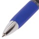 Ручка гелевая автоматическая с грипом BRAUBERG 'Black Jack', СИНЯЯ, трехгранная, узел 0,7 мм, линия письма 0,5 мм, 141551